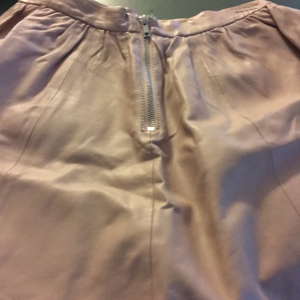 Divided  H& M leather beige skirt - Picture 3 of 7